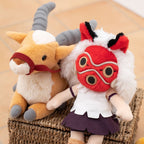 Studio Ghibli Princess Mononoke San Plush Beanbag Doll Masked Soft Toy 21cm