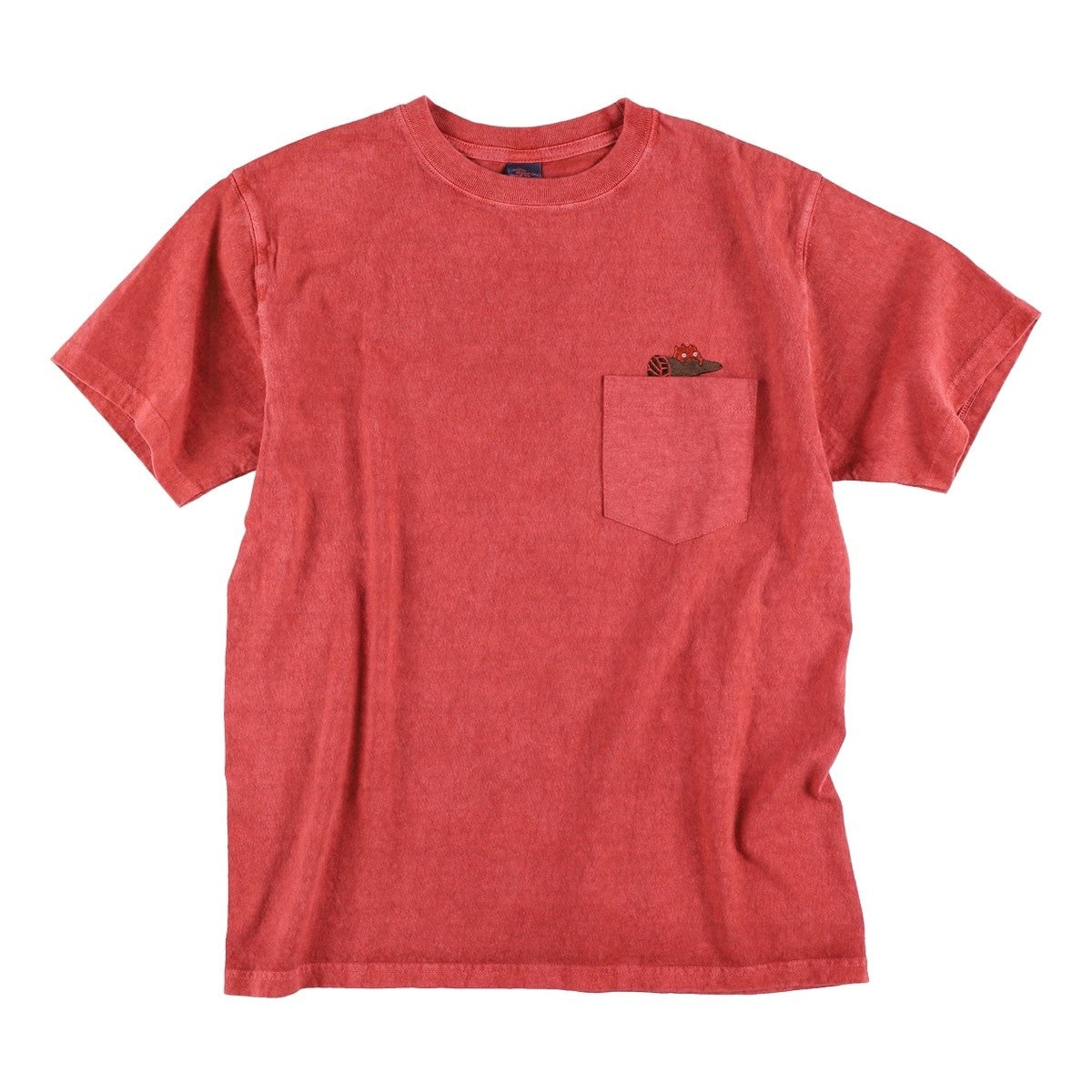 Studio Ghibli Howl’s Moving Castle x Good On Pocket Embroidery T-Shirt Calcifer