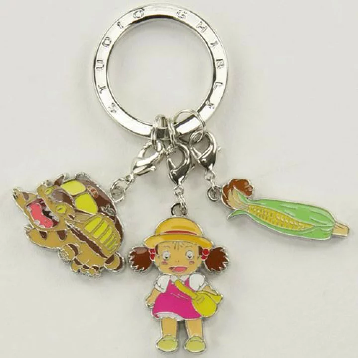 Studio Ghibli My Neighbor Totoro – 3-Piece Keyring Set Corn Mei Catbus