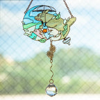 Studio Ghibli My Neighbor Totoro Wind Series Sun Catcher Stained Glass Japan