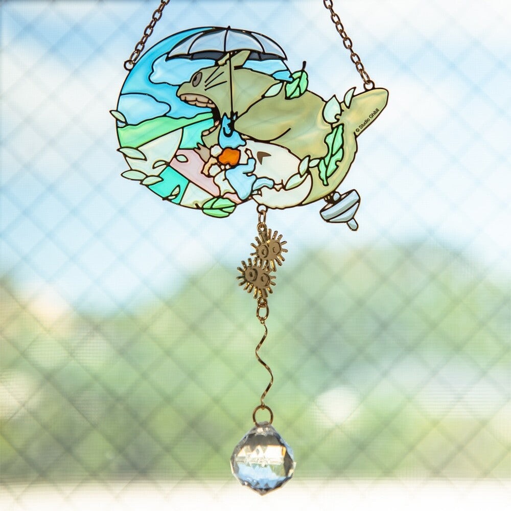 Studio Ghibli My Neighbor Totoro Wind Series Sun Catcher Stained Glass Japan