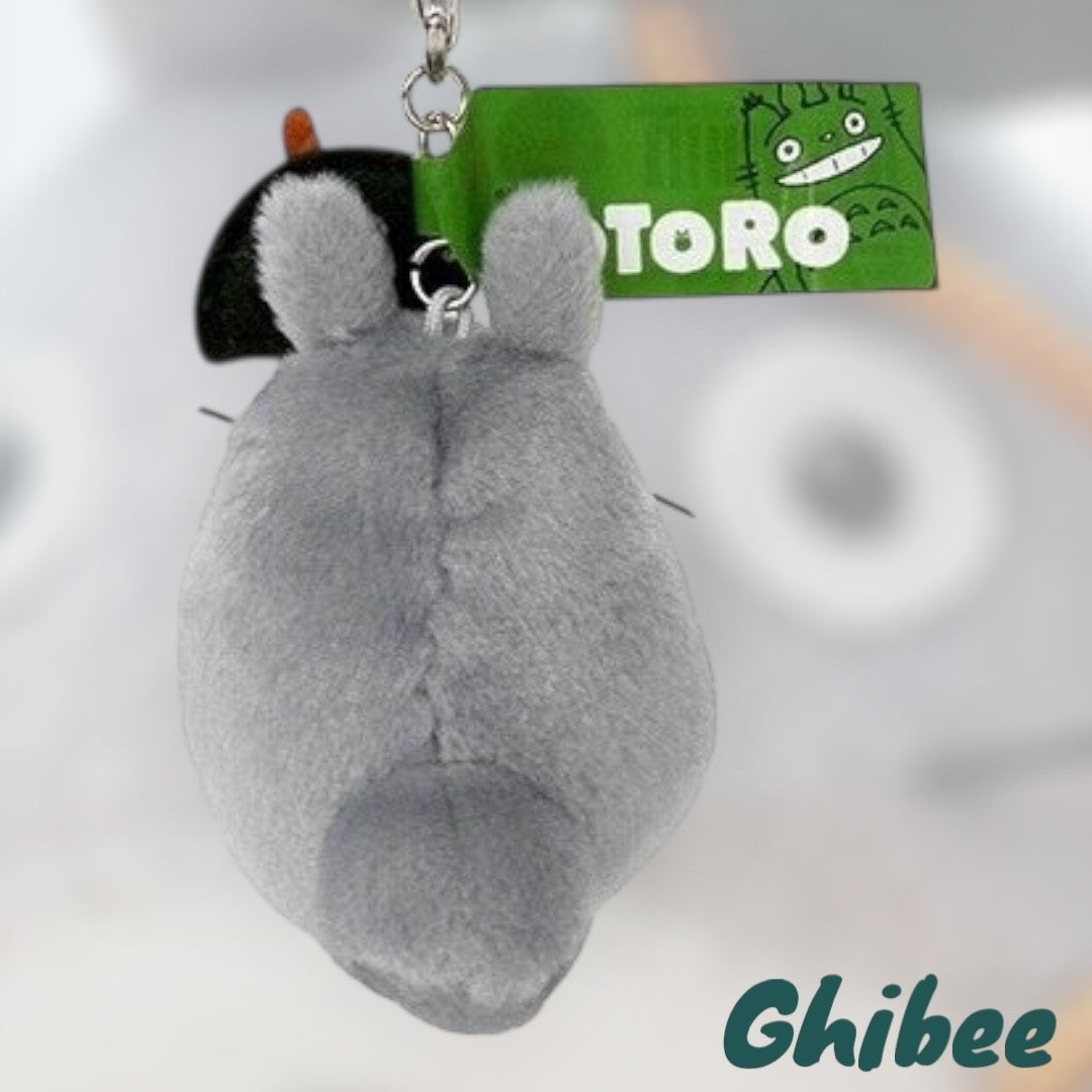 Studio Ghibli My Neighbor Totoro Fluffy Keychain – Big Totoro with Umbrella