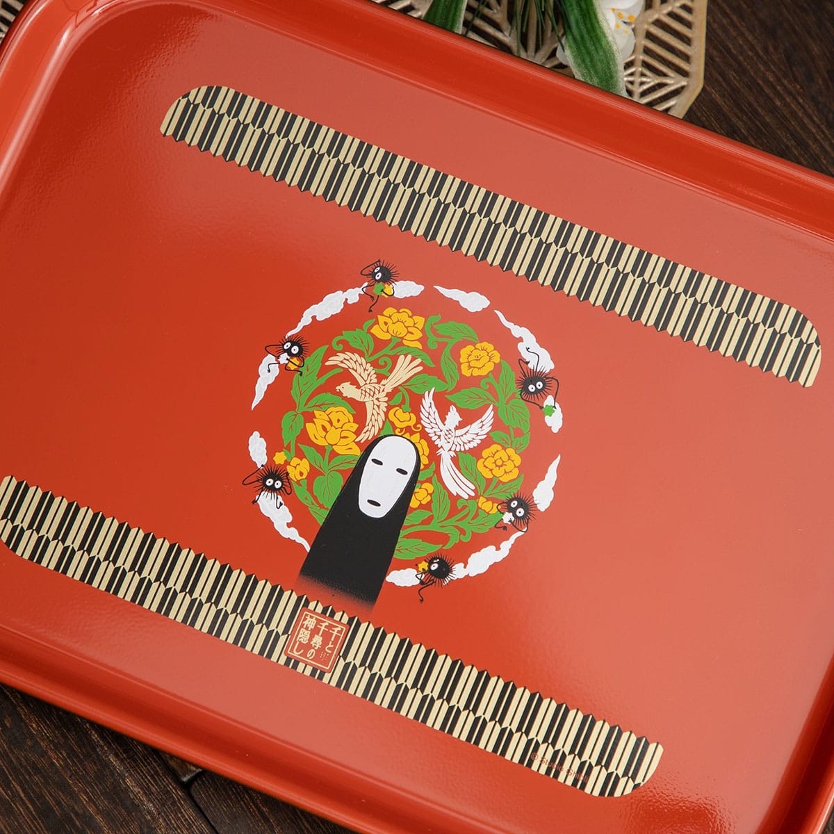 Studio Ghibli Spirited Away Lacquer-Style Tray – Traditional Japanese Design