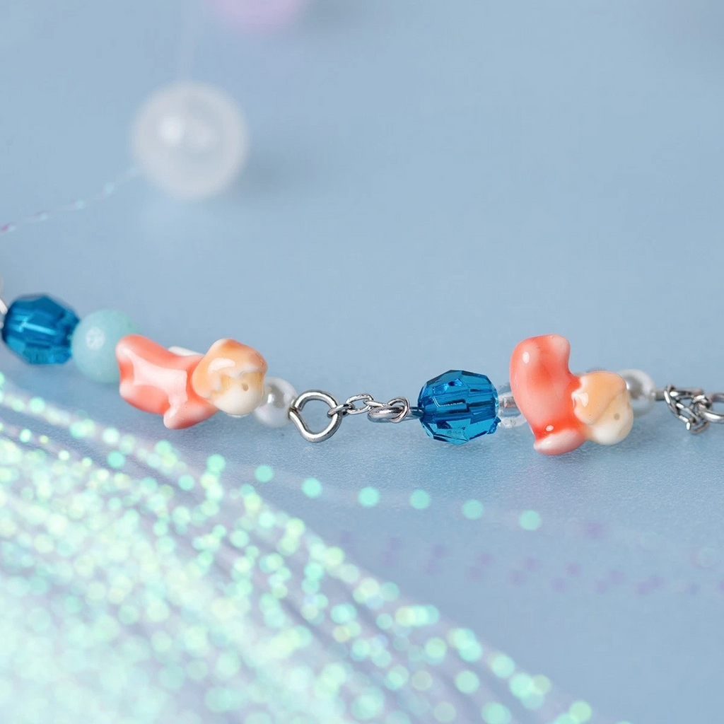 Studio Ghibli Ponyo Mori no Ponpone Beaded Bracelet Adjustable Jewellery Gift