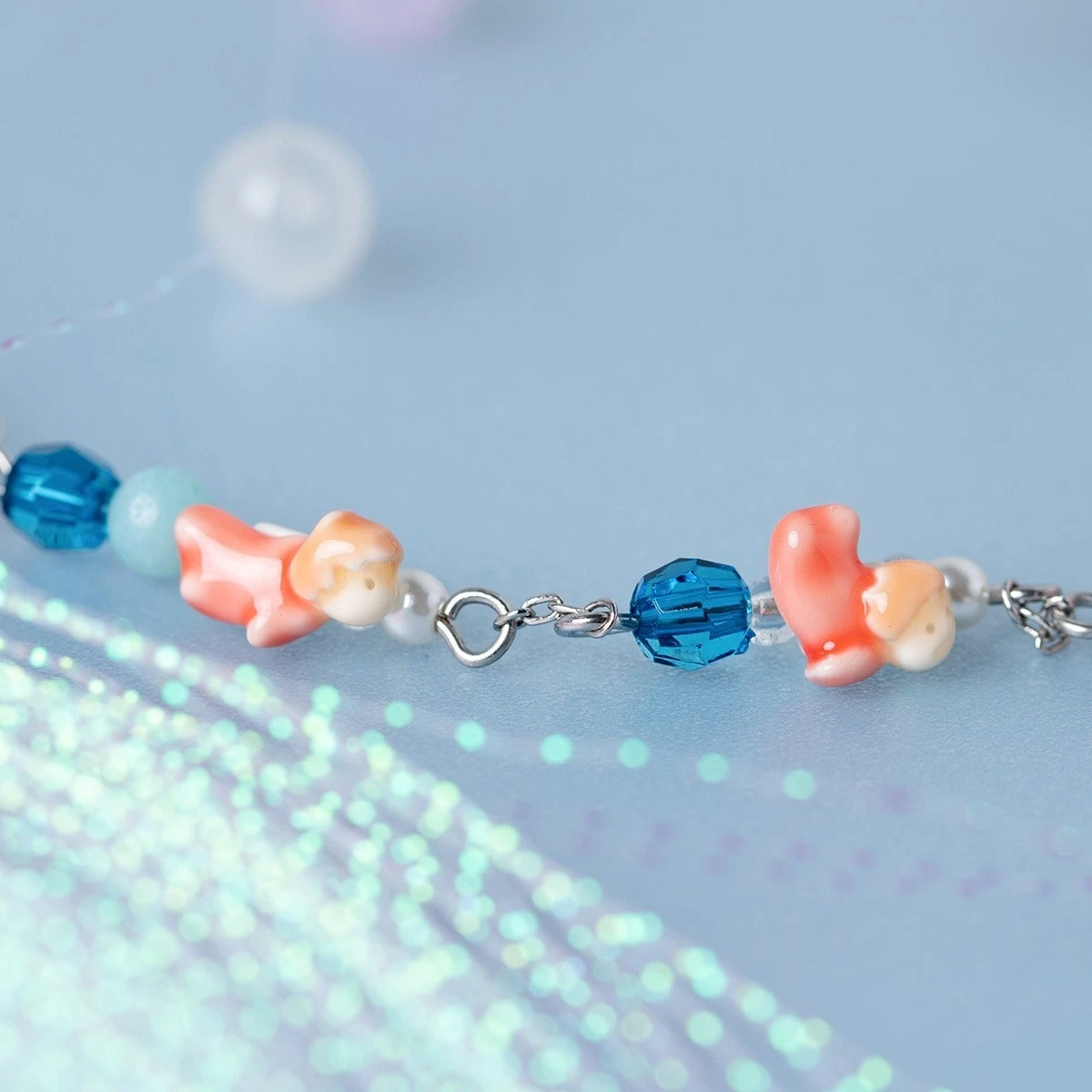 Studio Ghibli Ponyo Mori no Ponpone Beaded Bracelet Adjustable Jewellery Gift
