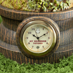 Studio Ghibli My Neighbor Totoro Diorama Clock Catbus & Satsuki Mei on Pine Tree