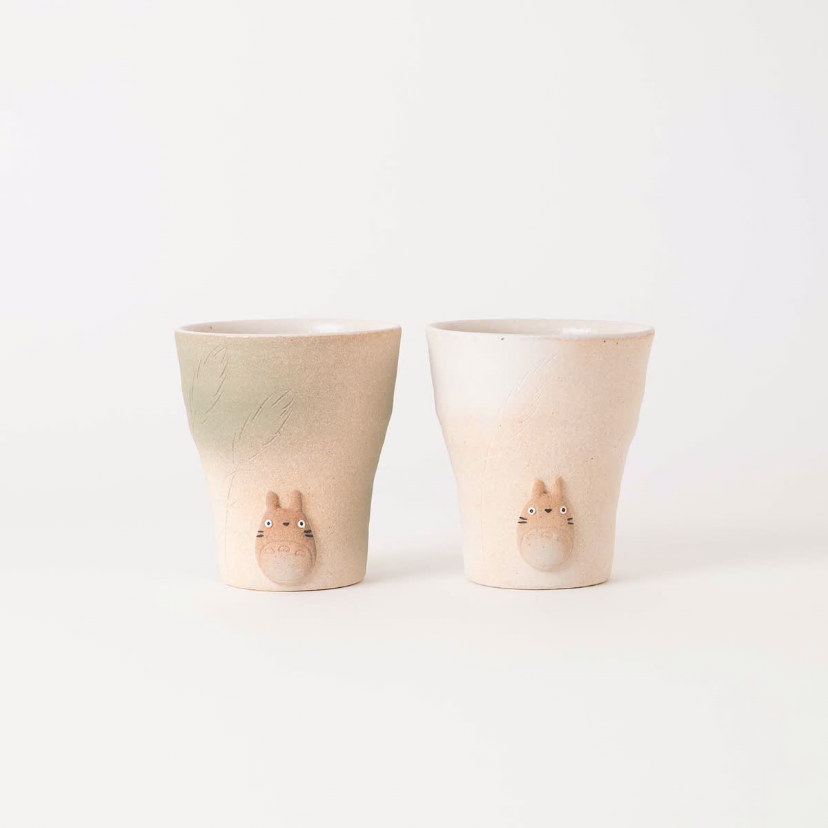 Studio Ghibli My Neighbor Totoro Shigaraki Ware Free Cup (White) Handmade