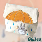 Studio Ghibli Totoro Mini Pouch – Big Umbrella Design, Cotton Fabric