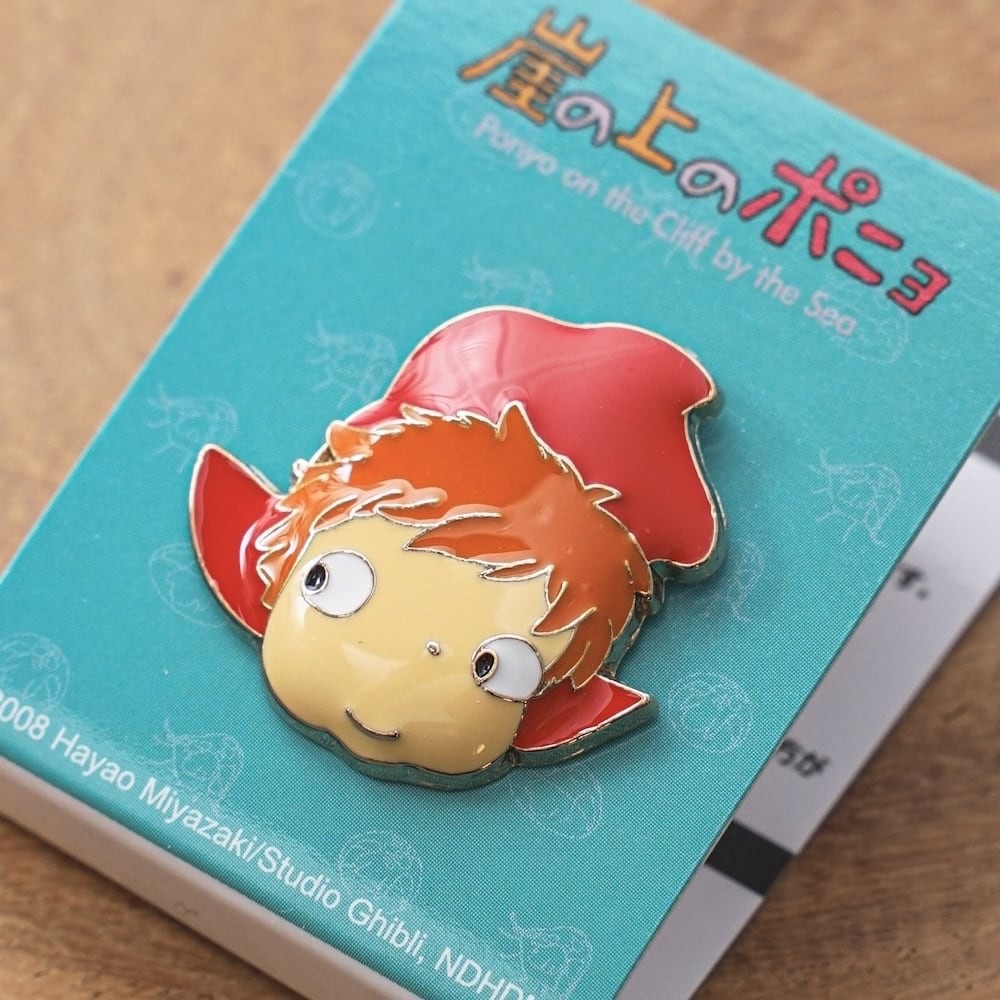 Official Studio Ghibli Ename Pin Badge 38 Designs Totoro Howl Ponyo & More Japan