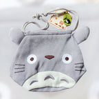 Studio Ghibli Large Totoro Drawstring Bag Chirimen Fabric Japan Gift Pouch