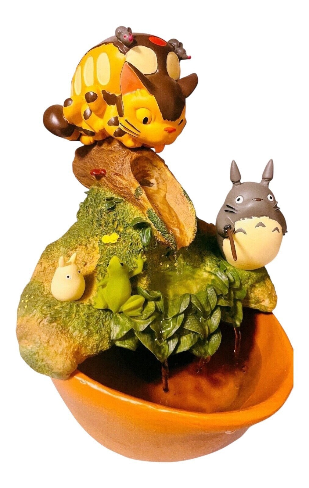 Studio Ghibli My Neighbor Totoro WaterGarden Diorama Catbus Fountain Collectable