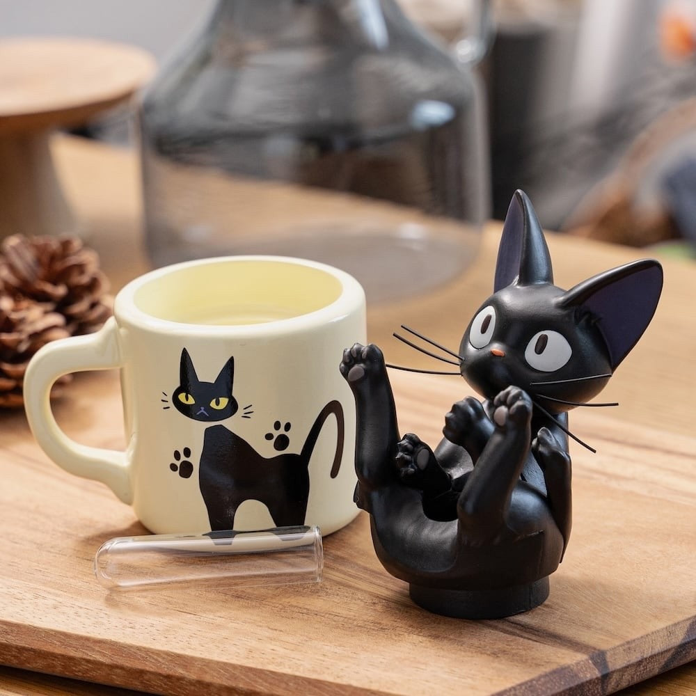 Studio Ghibli Kiki’s Delivery Service Jiji Flower Vase Mischievous Jiji in Mug