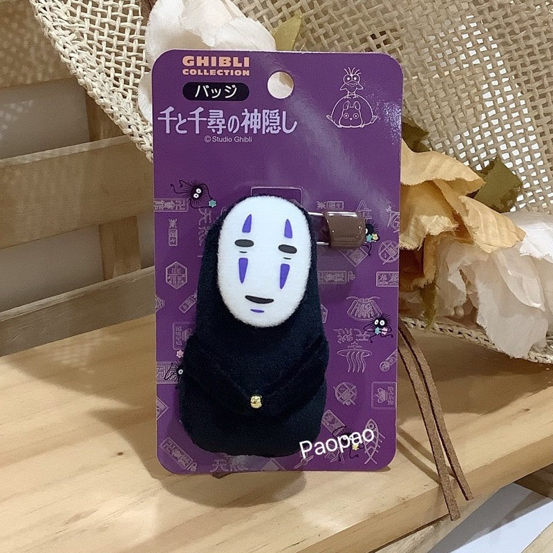 Studio Ghibli Plush Mascot Badge Totoro Catbus No-Face Japan
