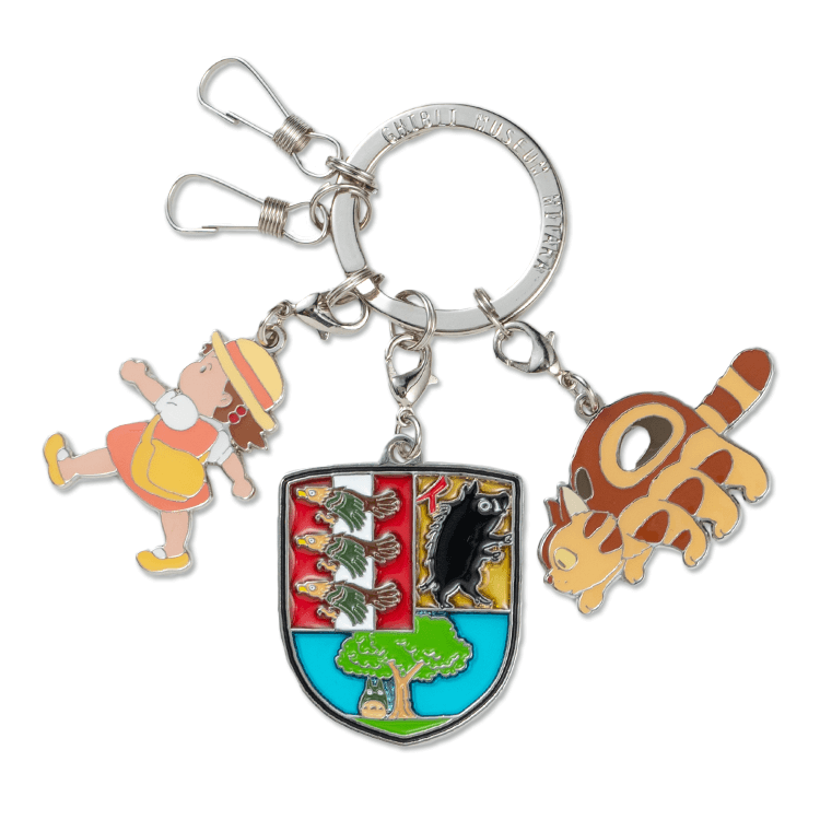 Studio Ghibli Museum Original Emblem Keychain Catbus Robot Soldier