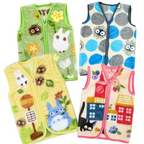 Studio Ghibli Totoro Catbus Jiji Kids Sleeper Vest Soft Warm Gift Japan