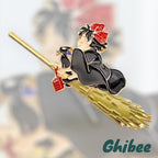 Studio Ghibli Kiki’s Delivery Service Brooch Kiki & Jiji on Broomstick GB-08