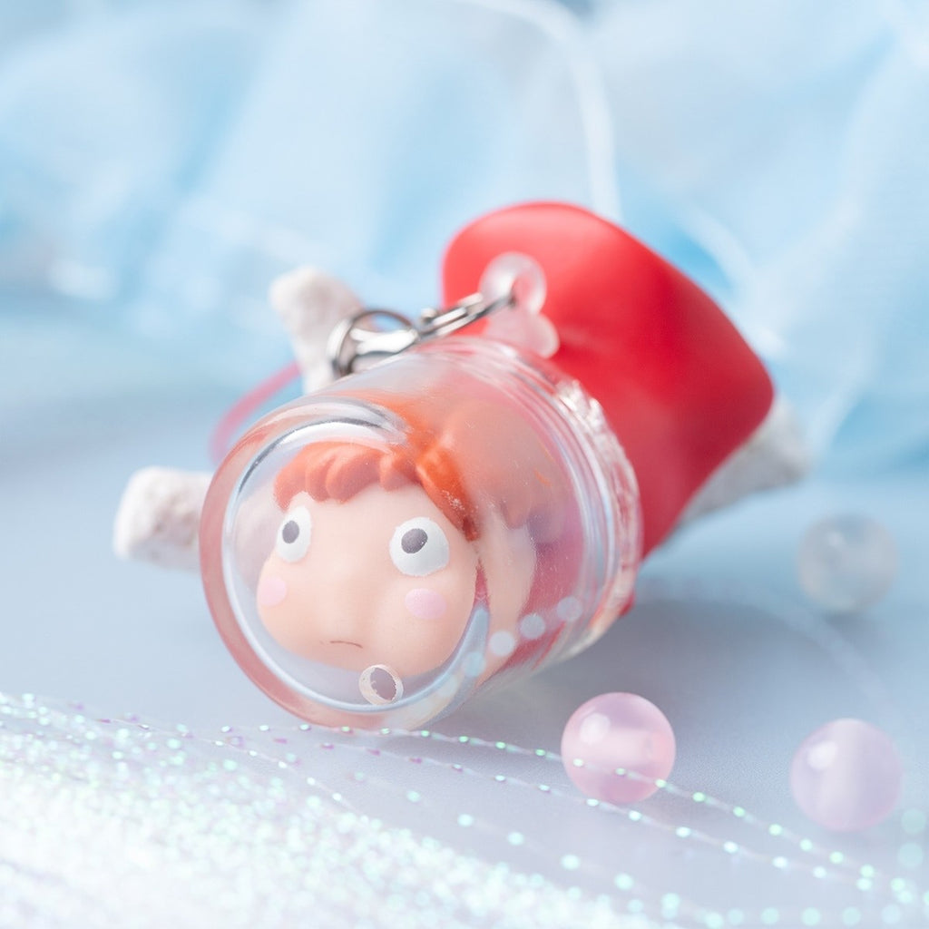 Studio Ghibli Ponyo Soft Vinyl Keychain – Stuck-in-Bottle Charm