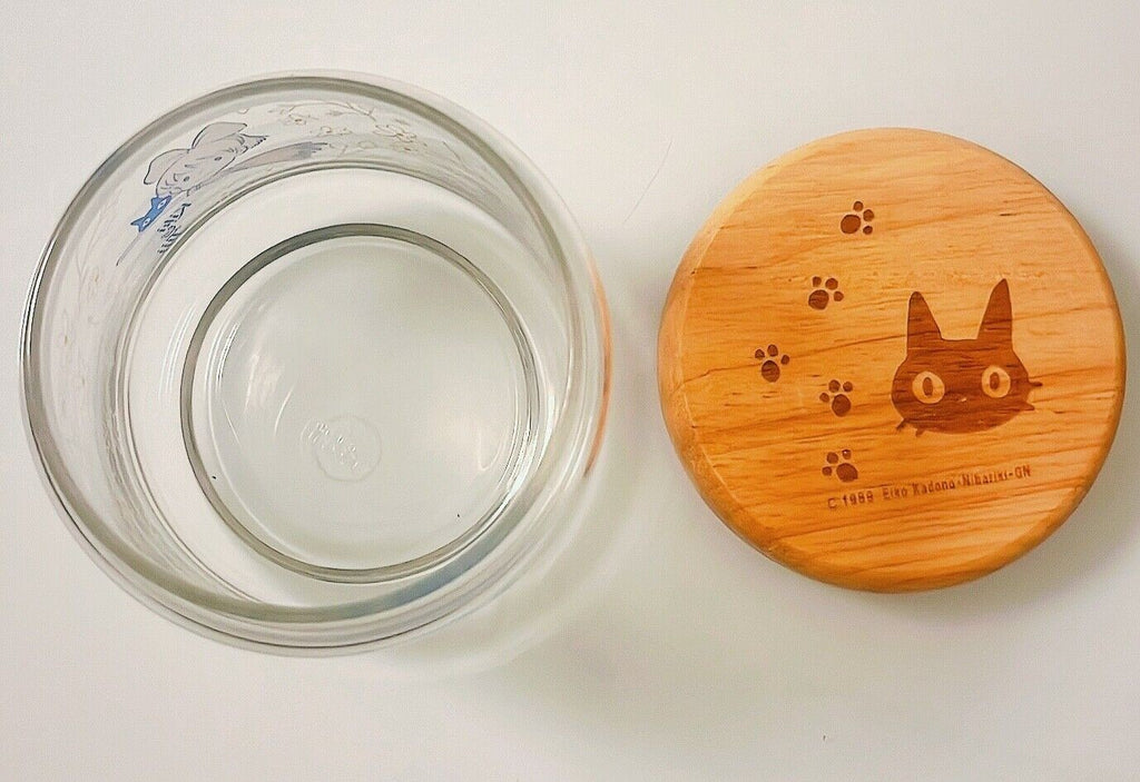 Studio Ghibli Kiki’s Delivery Service Glass Canister - Jiji Flower Garden Design