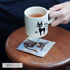 Studio Ghibli Spirited Away – Gobelin Woven Coaster Set 4pcs No-Face, Boh Mouse