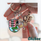 Studio Ghibli Museum My Neighbor Totoro Mei and catbus Emblem Keychain