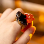 Studio Ghibli Howl’s Moving Castle Calcifer Ring Collection | Full Box Set of 6