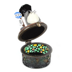 Studio Ghibli Totoro Bus Stop Scene Trinket Box Diorama Rare Collectable