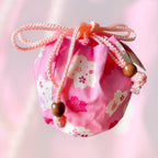 Studio Ghibli My Neighbor Totoro Sakura Drawstring Bag Pink Cherry Blossom