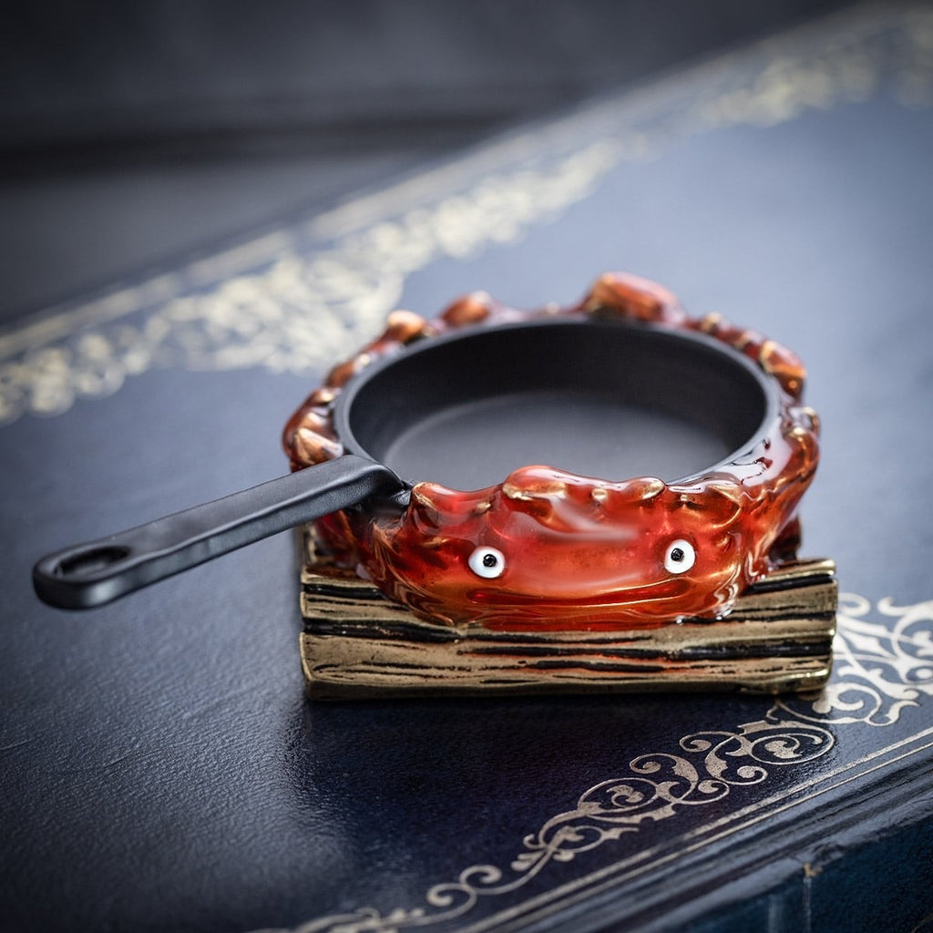 Studio Ghibli Howl’s Moving Castle Calcifer Antique Tray – Frying Pan Design