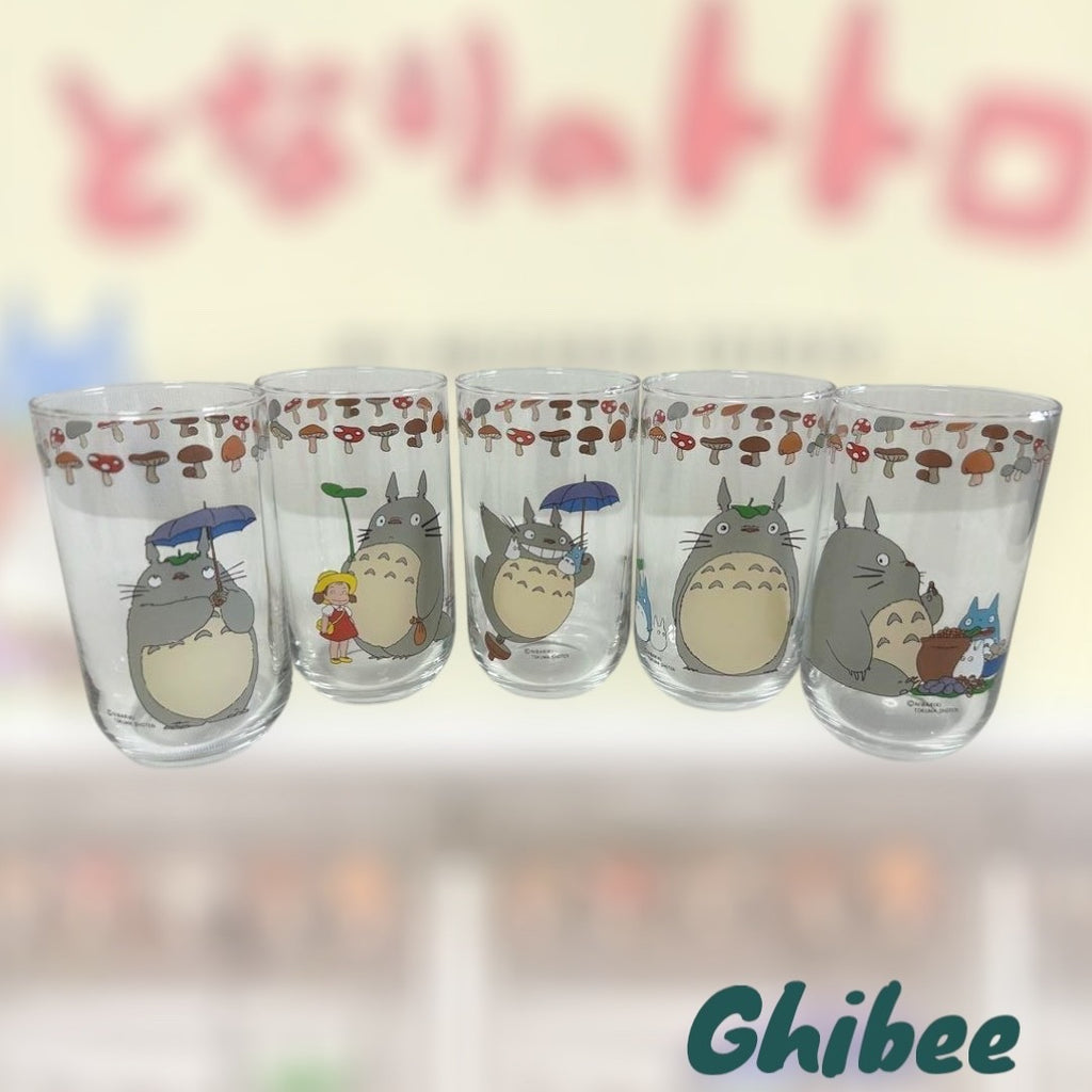 Studio Ghibli Noritake My Neighbor Totoro Juice Glass Set of 5 – Rare