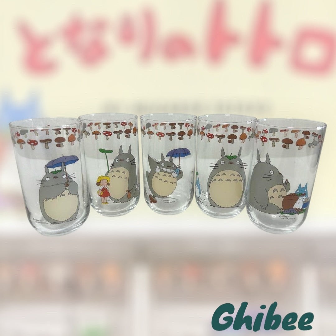 Studio Ghibli Noritake My Neighbor Totoro Juice Glass Set of 5 – Rare