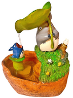 Studio Ghibli My Neighbor Totoro Small Water Fountain Leaf Umbrella Design