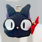 Studio Ghibli Kiki’s Delivery Service Jiji Polka Dot Retro Coin Purse Rare
