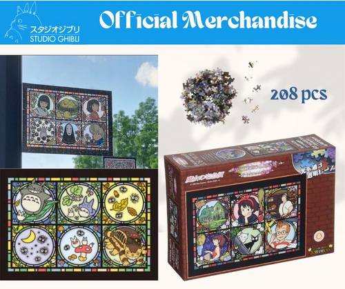 Studio Ghibli Art Crystal Jigsaw Puzzle 208pcs Totoro Ponyo Kiki’s Japan Import