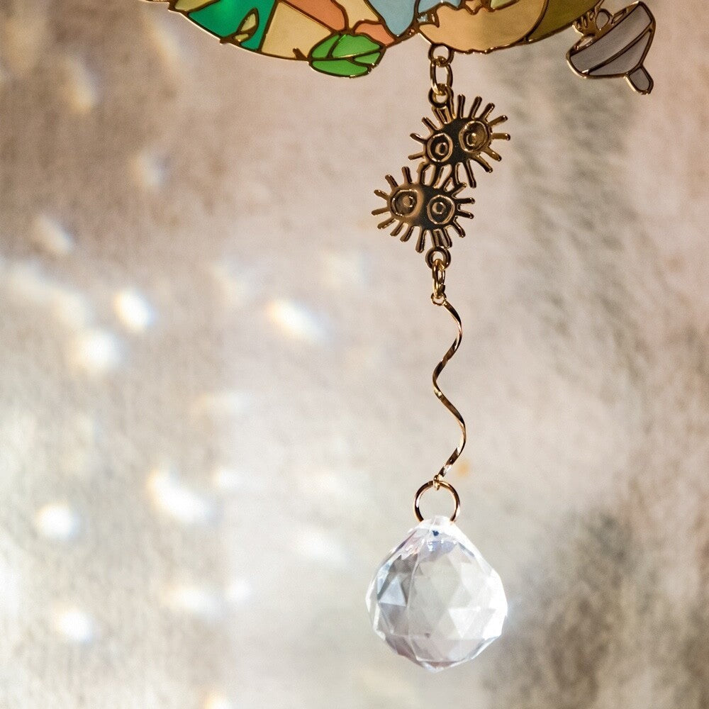 Studio Ghibli My Neighbor Totoro Wind Series Sun Catcher Stained Glass Japan