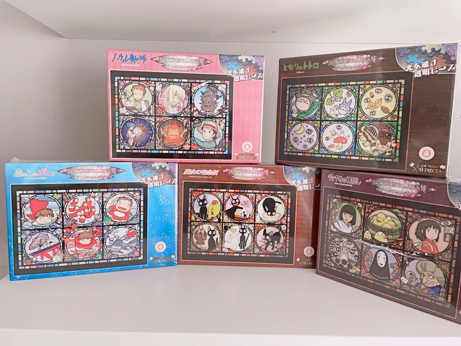 Studio Ghibli Art Crystal Jigsaw Puzzle 208pcs Totoro Ponyo Kiki’s Japan Import