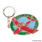Studio Ghibli Porco Rosso Savoyia Stained Glass Keyring Japan