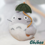 Studio Ghibli My Neighbor Totoro Fluffy Keychain – Big Totoro with Umbrella
