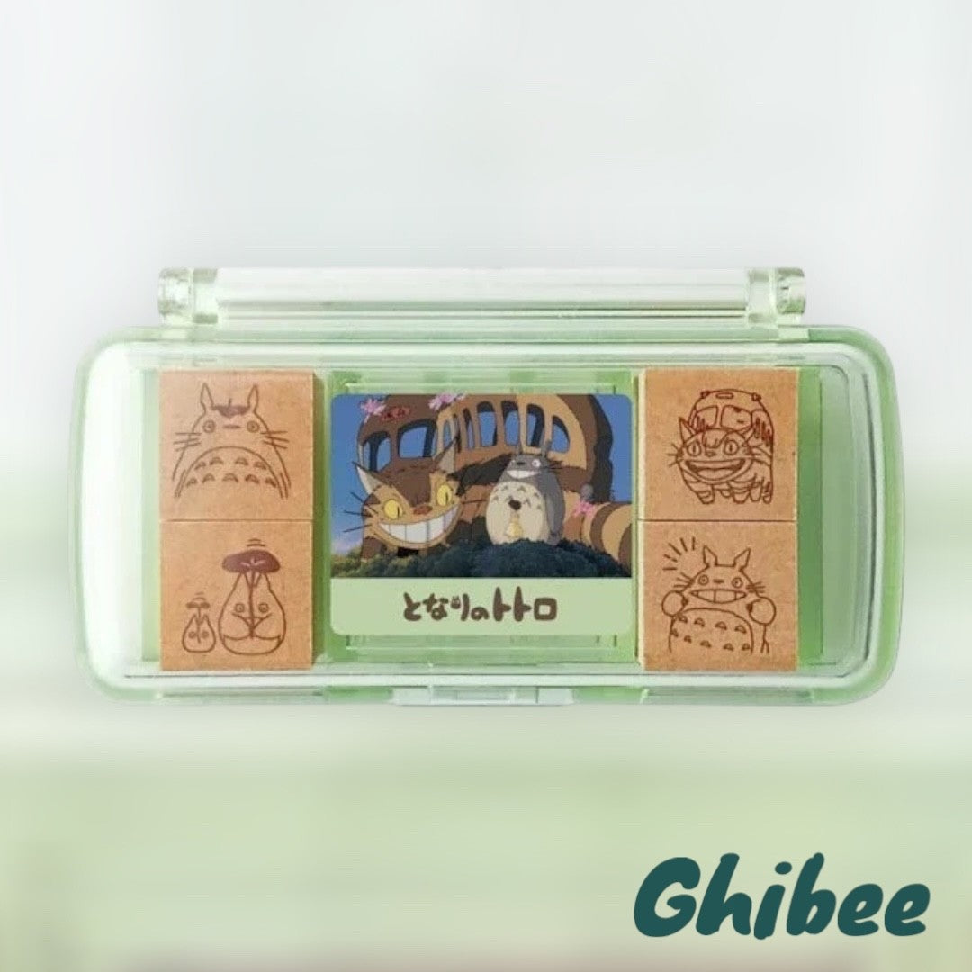 Studio Ghibli Mini Stamp Set Totoro Spirited Away Howl Kiki 6 Designs