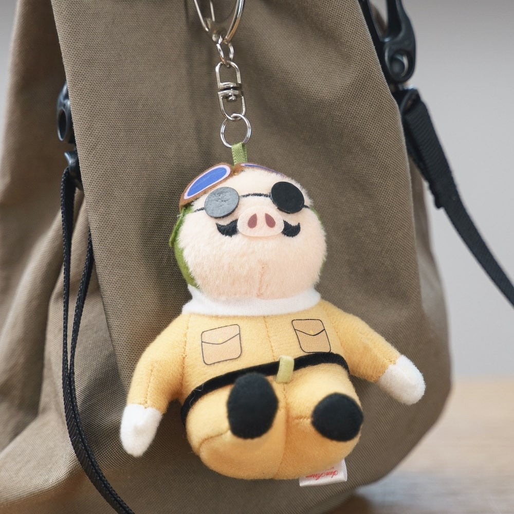 Studio Ghibli Porco Rosso – Fluffy Keychain Plush - Policci Rosso