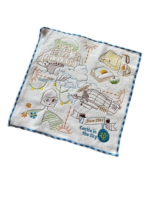 Studio Ghibli Mini Towel 25x25cm 100% Cotton Totoro Laputa & More Japan