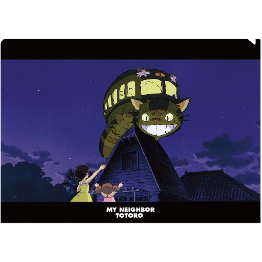 Studio Ghibli My Neighbour Totoro Catbus on the Roof A4 Clear File
