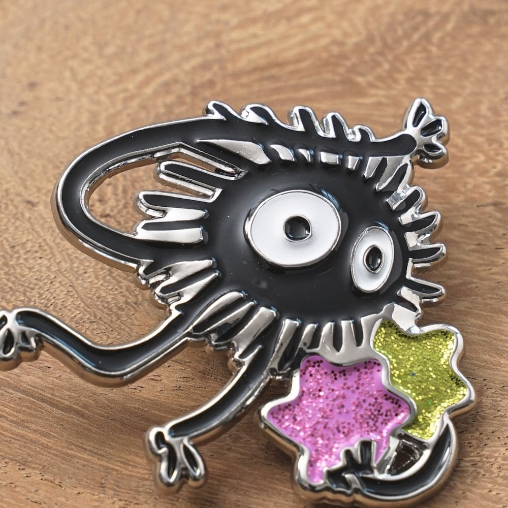 Studio Ghibli Spirited Away Soot Sprites Metal Brooch GB-10
