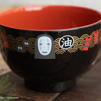 Studio Ghibli Spirited Away No-Face Lacquer Soup Bowl – Wagasa Pattern Japan