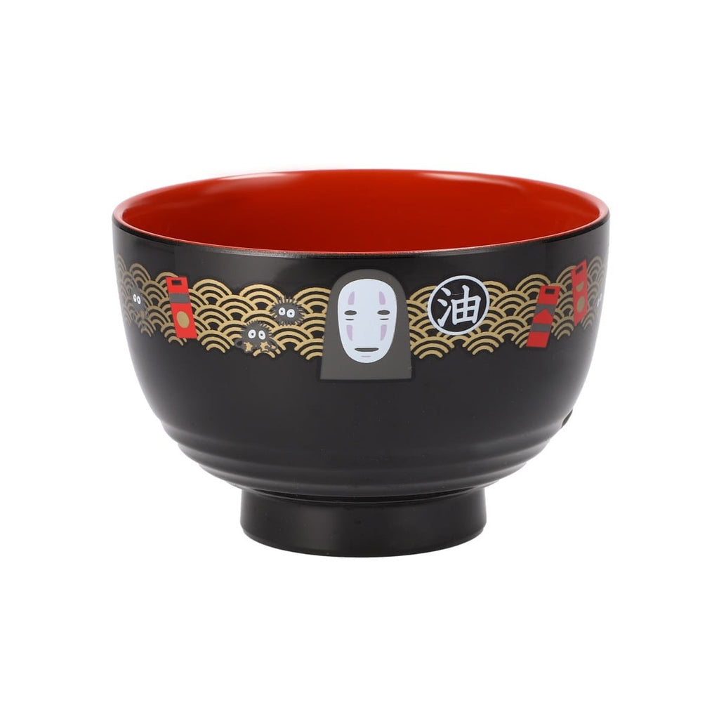 Studio Ghibli Spirited Away No-Face Lacquer Soup Bowl – Wagasa Pattern Japan