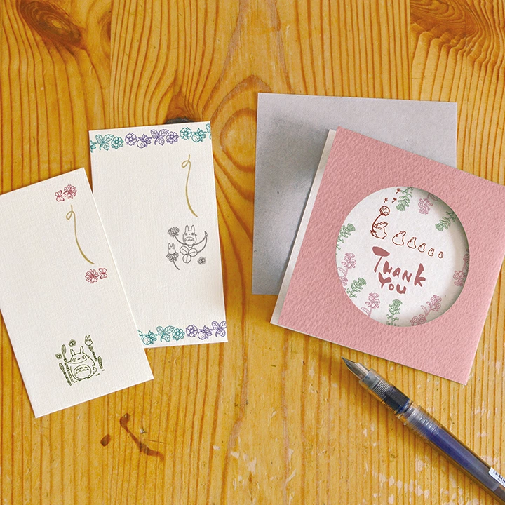 Studio Ghibli My Neighbor Totoro Seasonal Flower 12  Rubber  Stamp Wooden Set