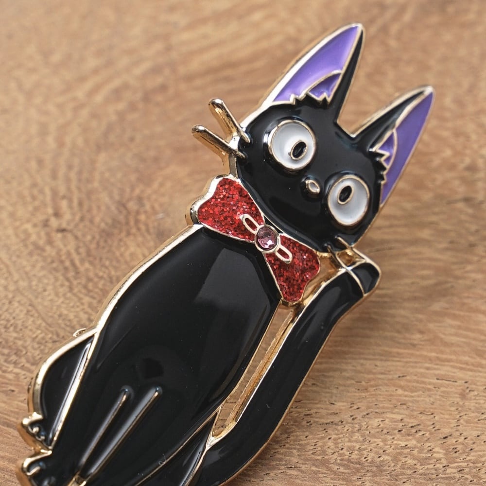 Studio Ghibli Kiki's Delivery Service Jiji Metal Brooch GB-07