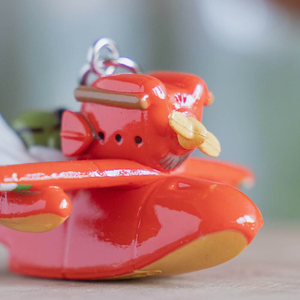 Studio Ghibli Porco Rosso Savoia Flying Boat & Porco 3D Keyring
