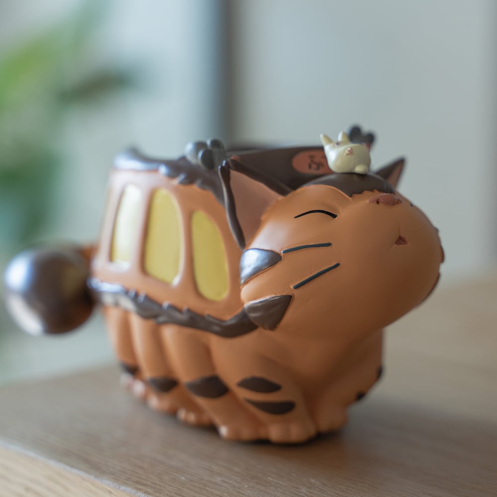 Studio Ghibli My Neighbor Totoro Catbus Stretching Pen Holder Desk Organiser