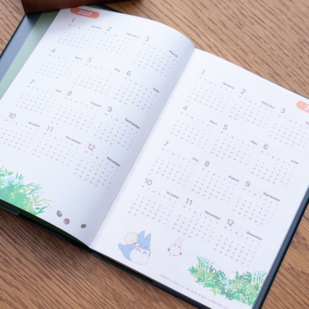 Studio Ghibli My Neighbour Totoro 2027 B6 Weekly & Monthly Schedule Planner TTR-27