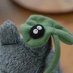 Studio Ghibli My Neighbour Totoro Big Totoro & Susuwatari Fluffy Otedama Plush M 16cm K-9871